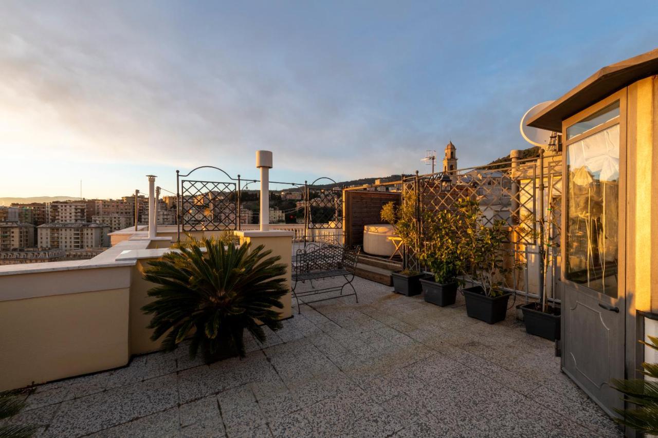 Ferienwohnung Castelletto Exclusive Terrace Penthouse Genua Exterior foto